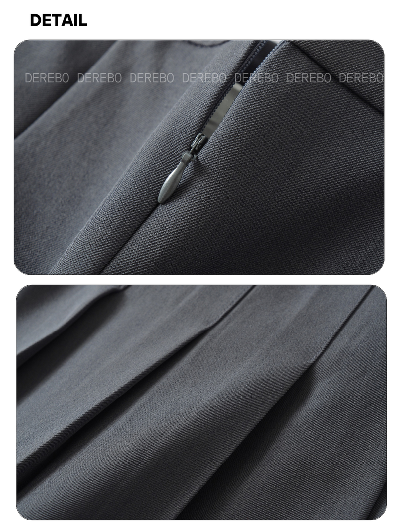 drawstring side pleats pleats skirt