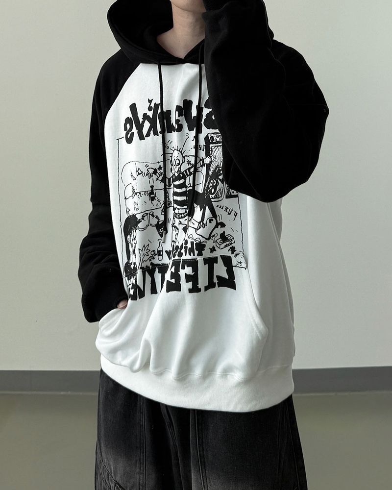 Swing Raglan Oversized Hoodie
