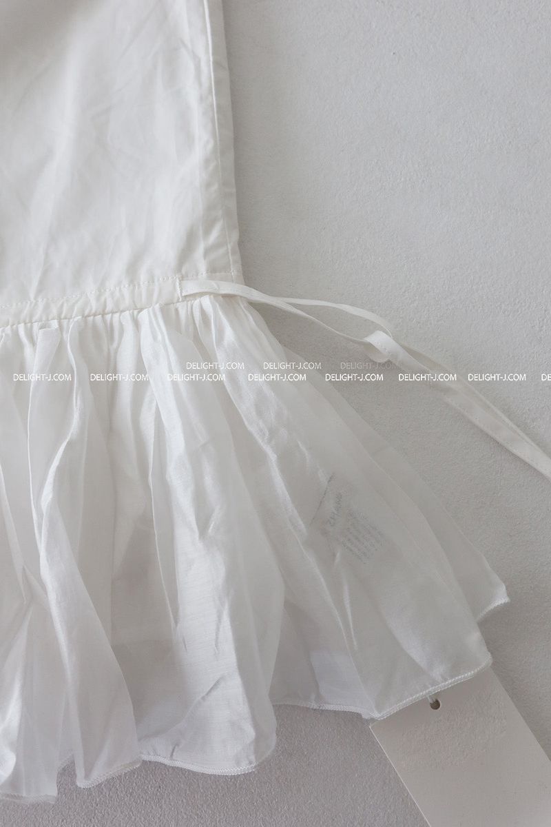Salon frill string mini-dress