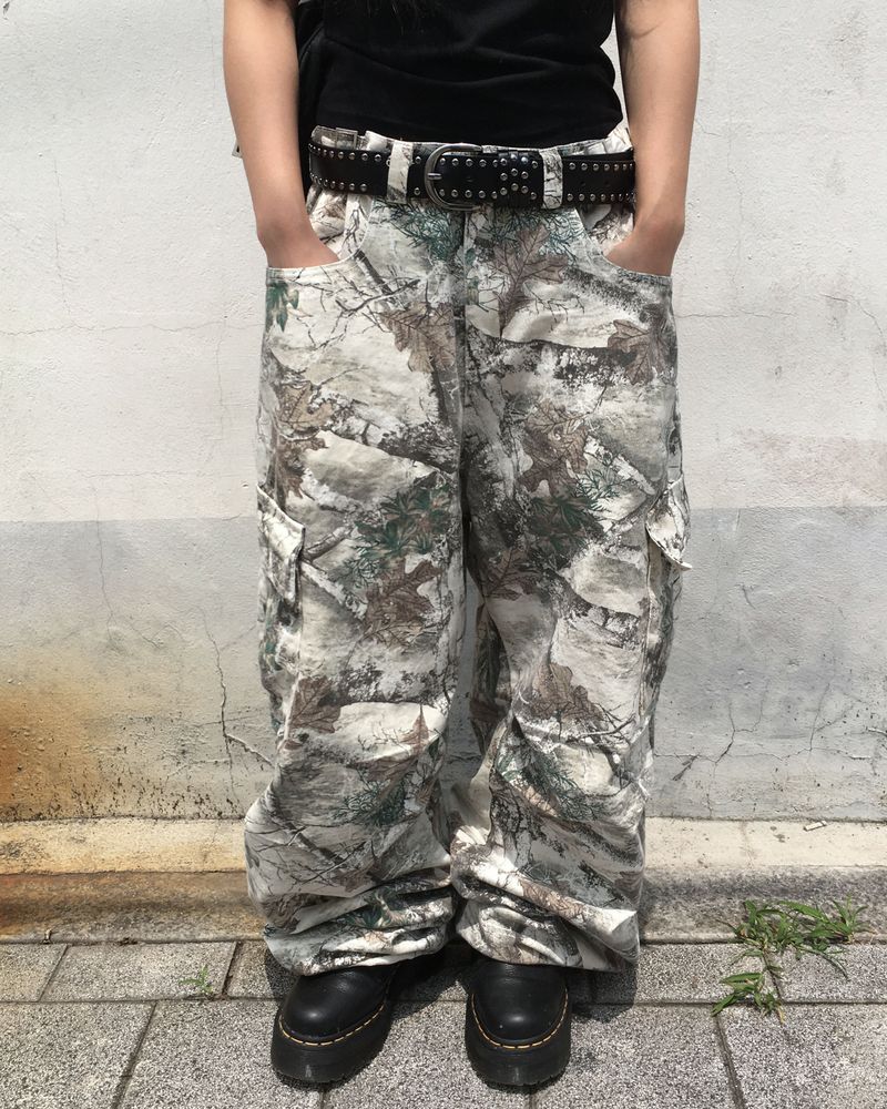 Tree camo button pants
