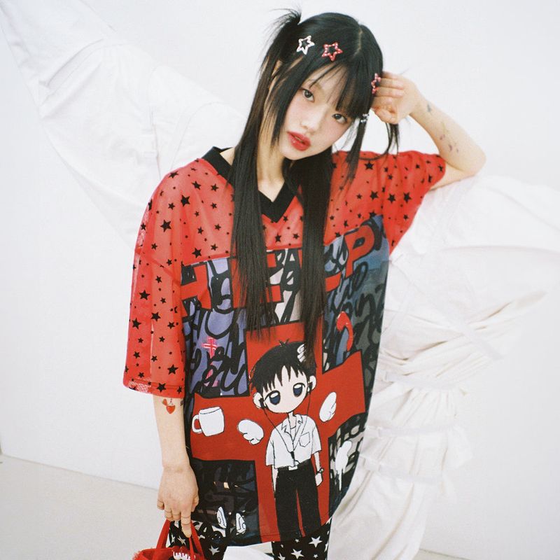 CLUT STUDIO（クラットスタジオ）の「HELP Animation Top - BLACK（Tops）」