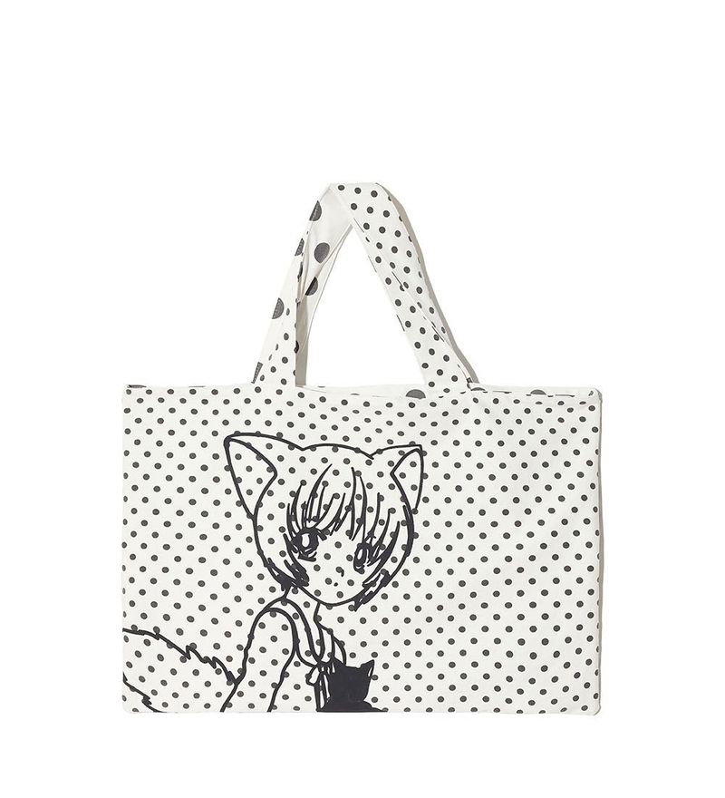 CAT GIRL DOT REVERSIBLE BAG