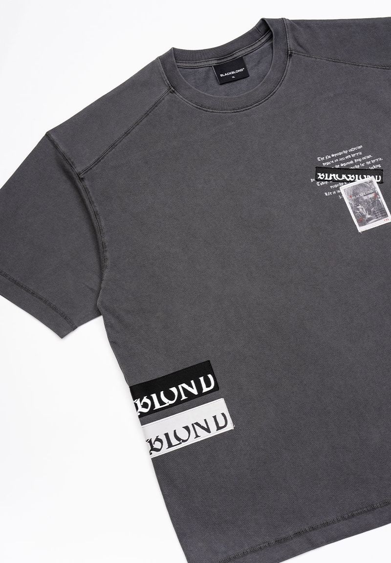 BBD Chaos Patch Pigment T-Shirt (Charcoal)