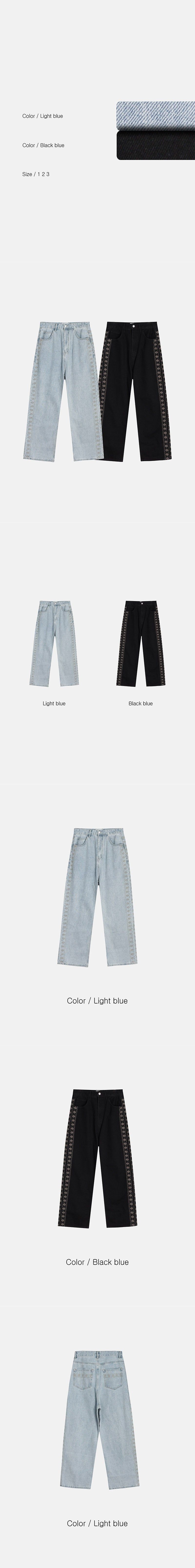 [S/S] Handmade stitch denim pants(2color)