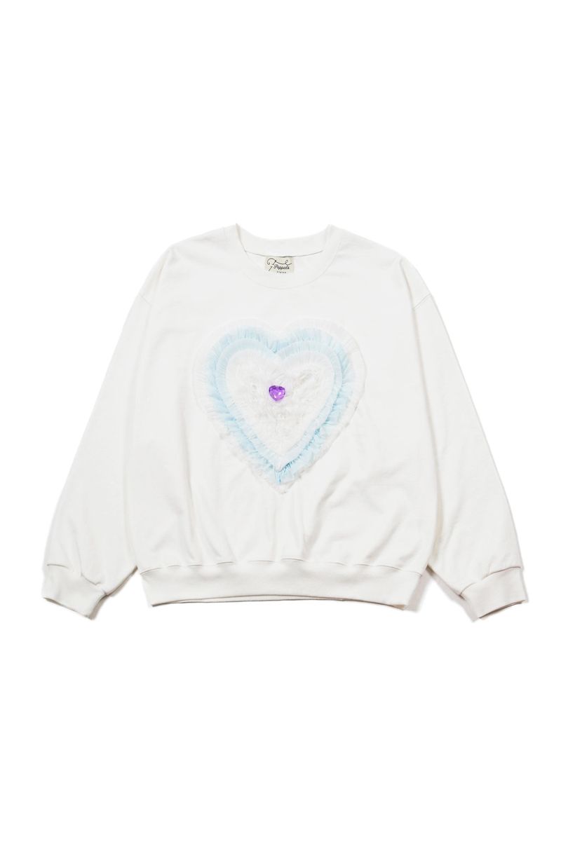 POPPALS（ポップパルズ）の「Full Love Frill Sweatshirt [Ivory]（Tops）」