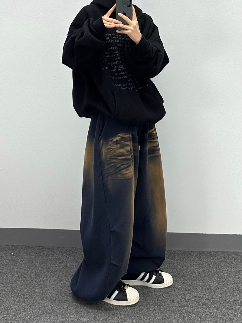 dirty smog jogger pants