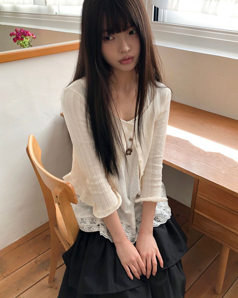 マチュフリルカーディガン