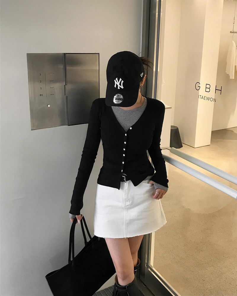 Recipe Long Sleeve Knit Cardigan