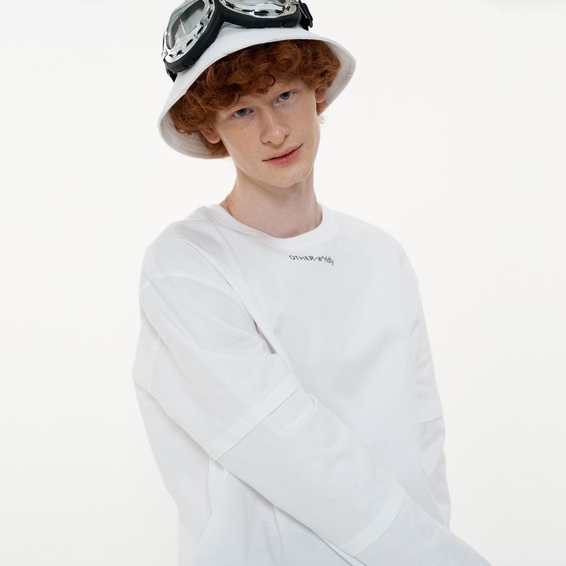 Triple Sleeve T-shirt [White]
