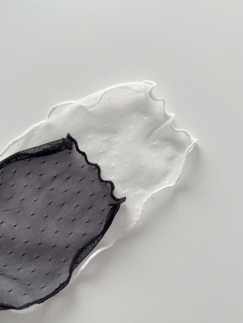 Dot Chiffon Long Muffler