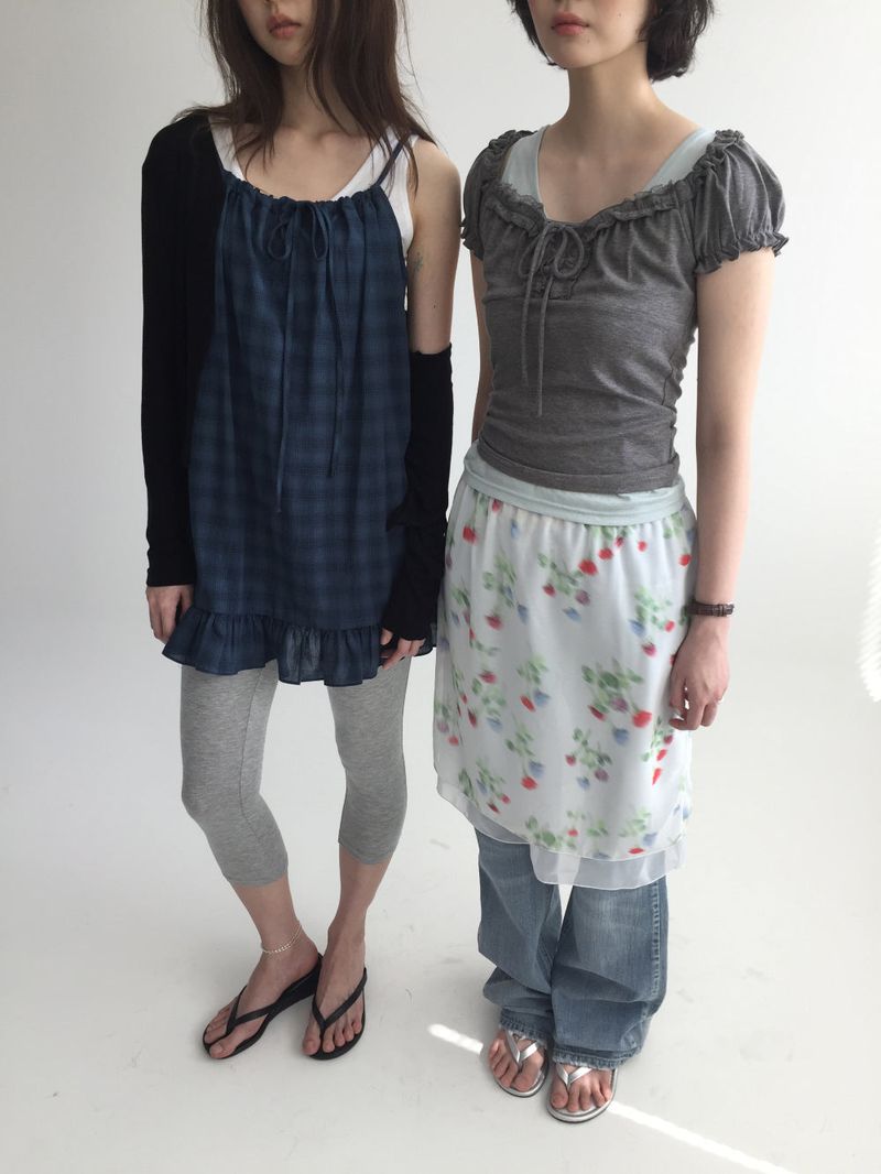 Floral Blur Skirt (3color)