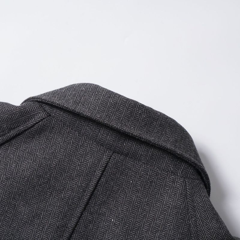 Herringbone Toggle Collar Coat