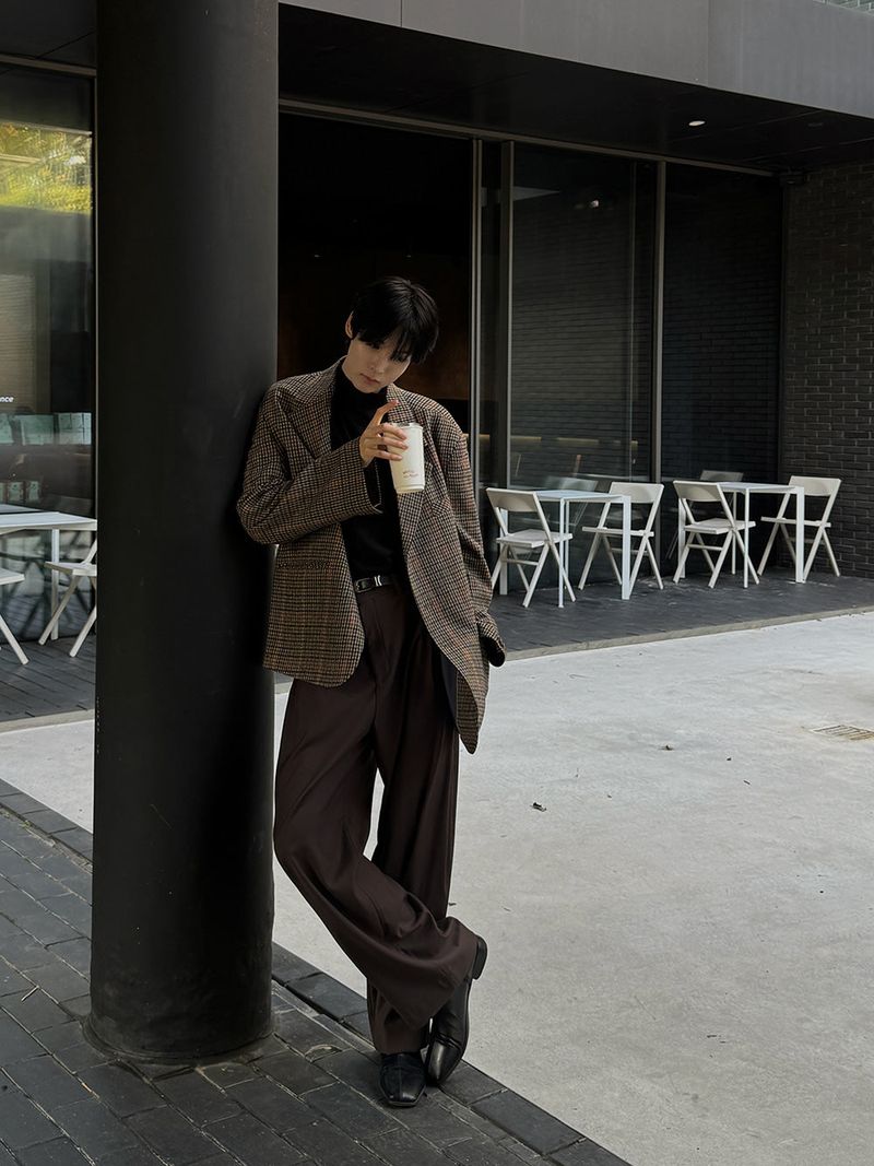 ASCLO Side Three Tuck Slacks (4color)