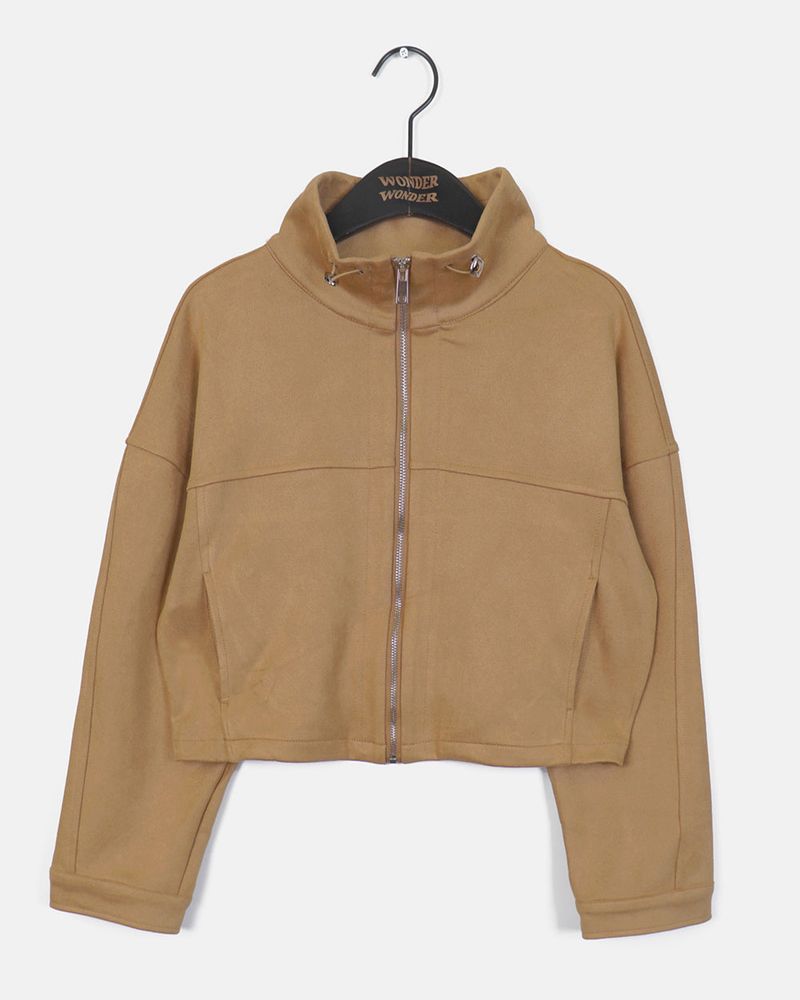 [FW Recommended Item] Nuen Suede Slit String Zip-Up Jacket