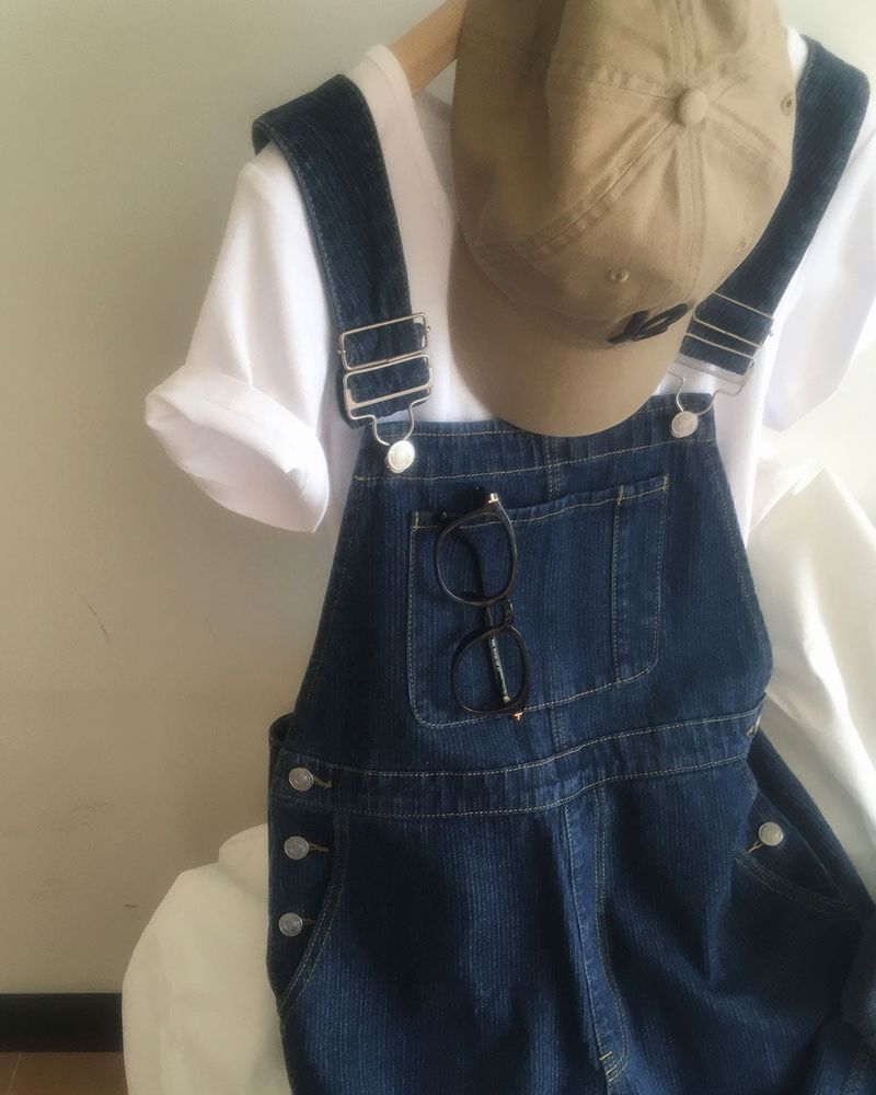 [ORIGINAL] Good Day Overall Stripe Wide Pants