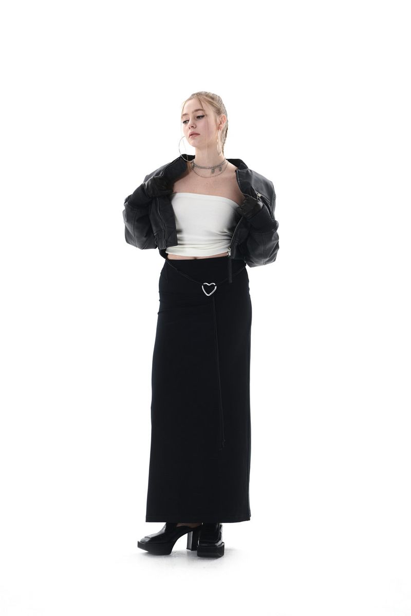 STITCH MAXI SKIRT
