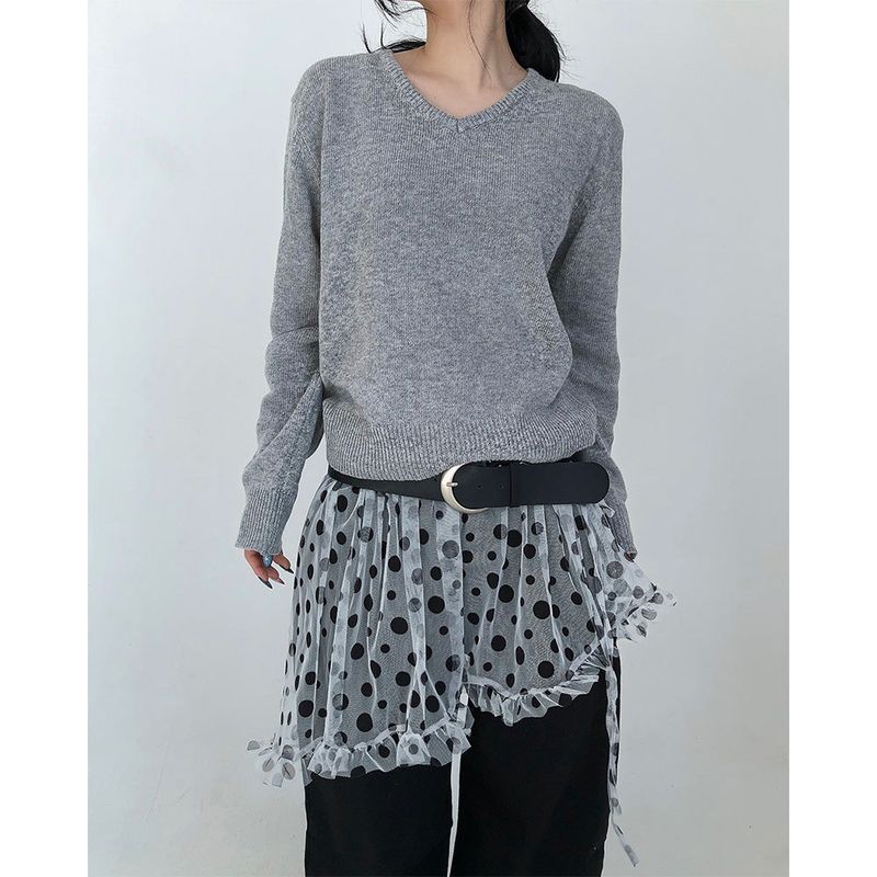 DEEP SWAY(ディープ スウェイ)の「Near V-neck Knit(Tops)」