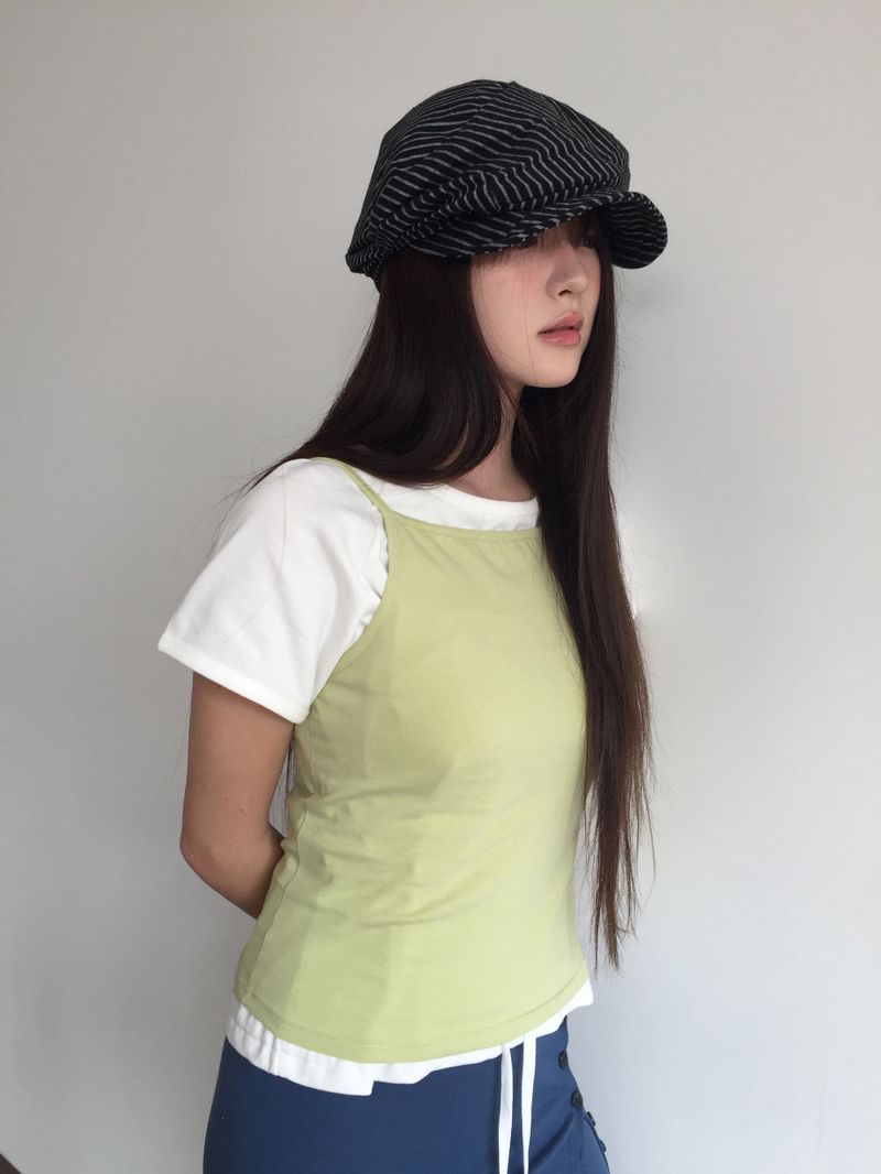 Boat striped beret (3color)