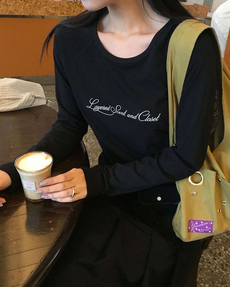 [ORIGINAL] Layered Raglan Long Sleeve T-Shirt