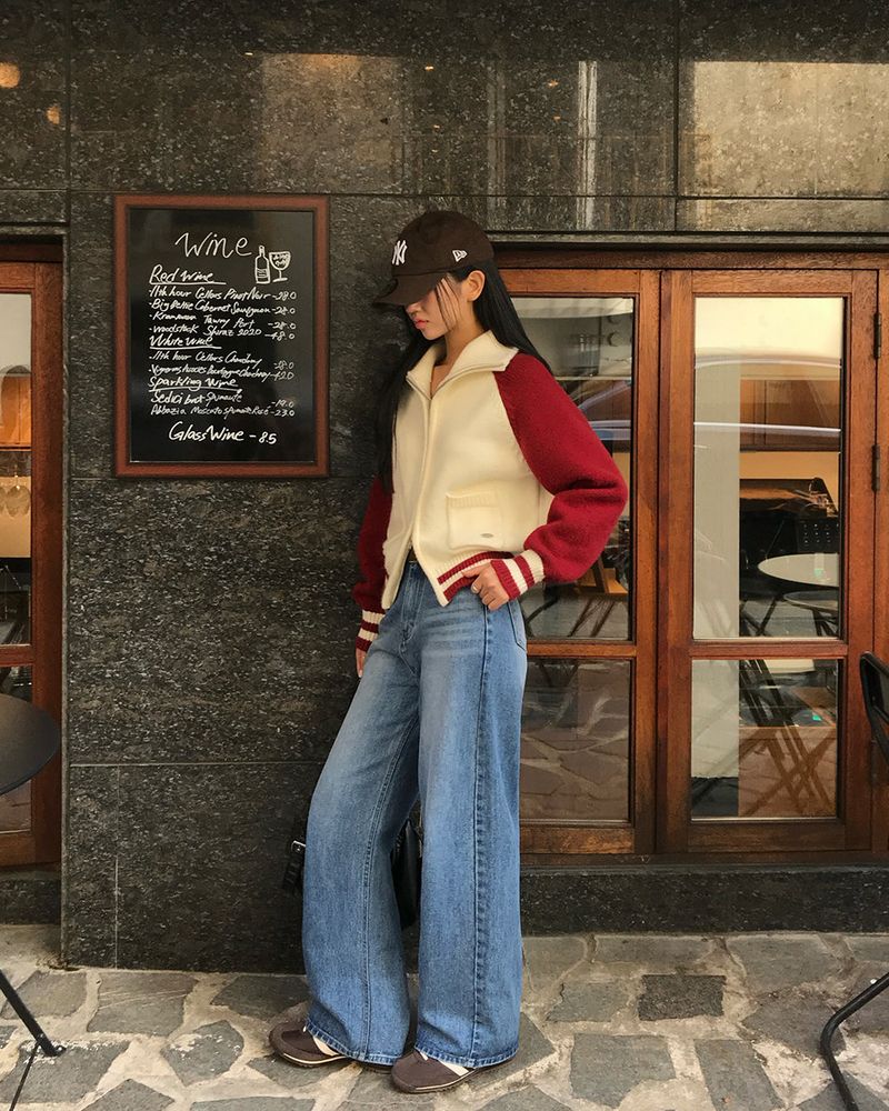 [ORIGINAL] Brushed Denim Wide Pants