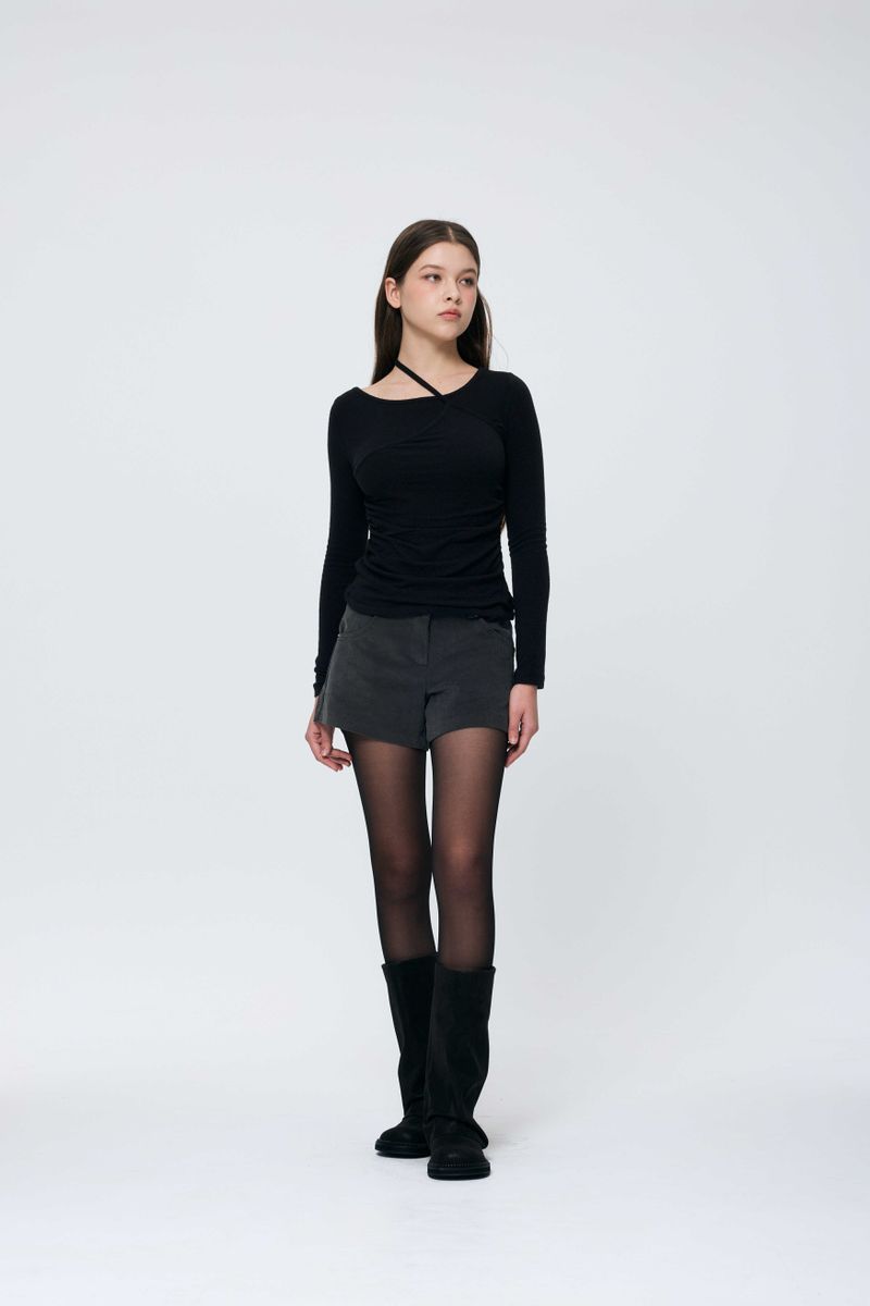 SILEN CORDUROY MICRO PANTS / CHARCOAL
