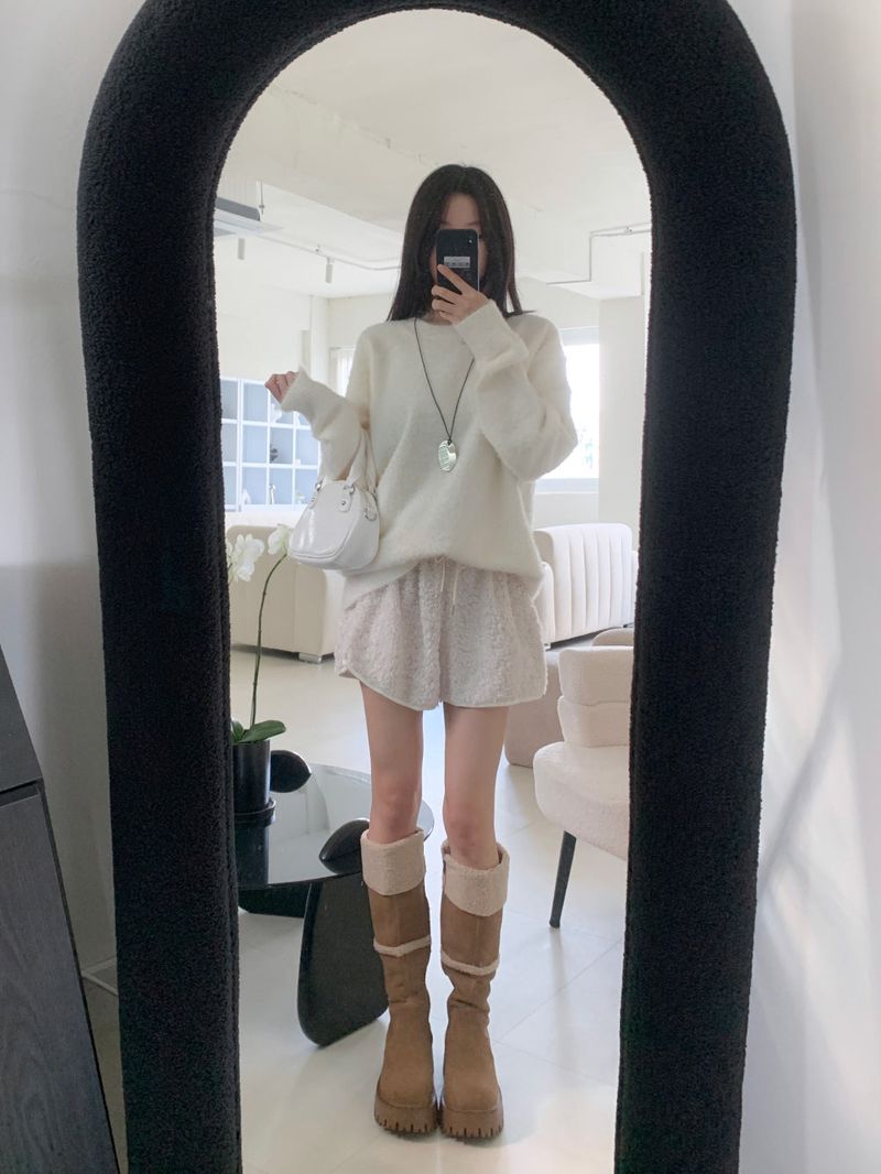 Muffin Roll Suede Dumble Ugg Long Boots (2 colors)