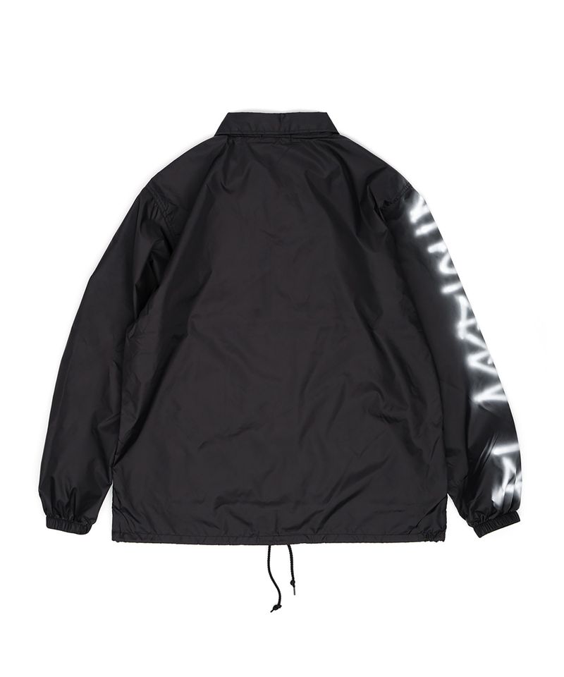 BBD Empty Sprayed Logo Coach Jacket (Black)
