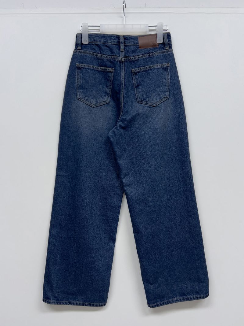 [Brushed Lining] 575 wide denim pants
