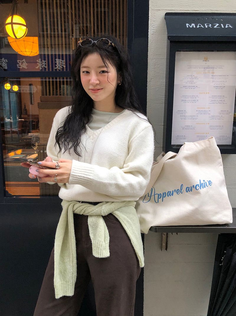 TRENDY APPAREL（トレンディー アパレル）の「[MADE] FIFTY WOOL V-NECK KNIT（Tops）」