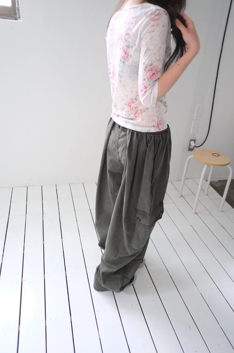 cargo line maxi pants (2c)