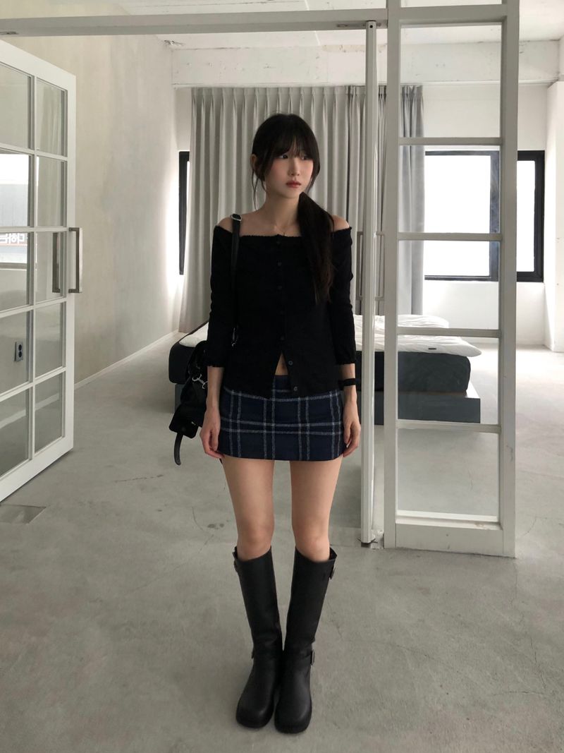 Muir Checkered Mini Skirt (2 colors)