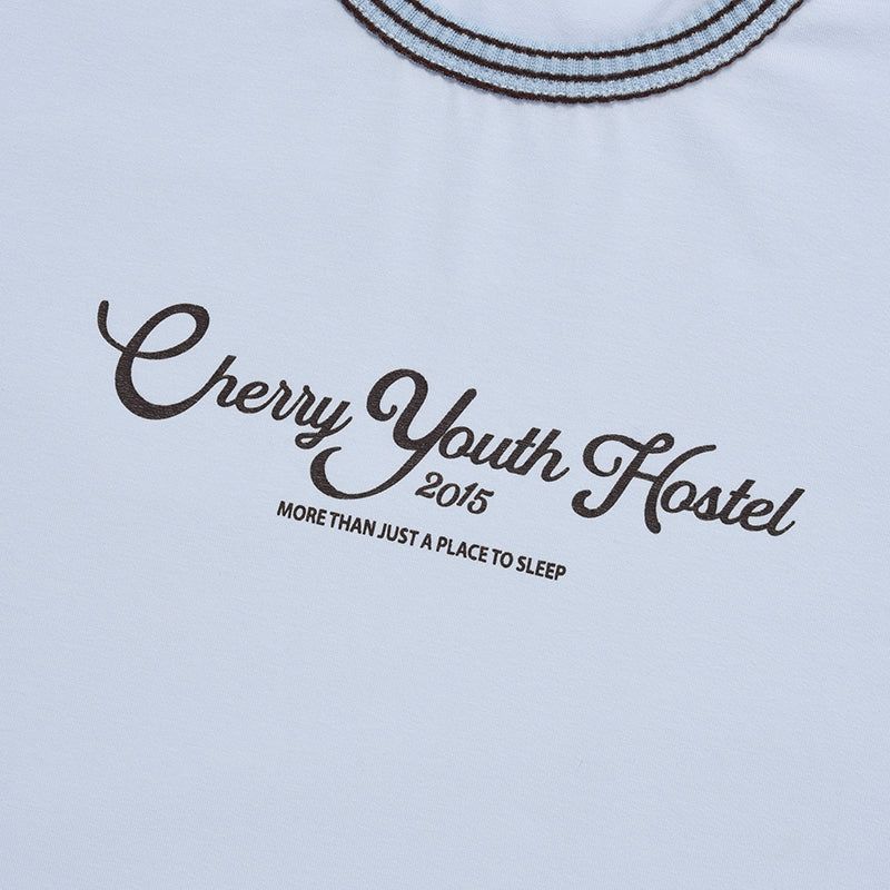 COLOR COMBINATION CROP T-SHIRT [SKY]