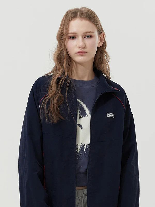 KIRSH（キルシー）の「COLOR BLOCK RAGLAN JUMPER - DARK NAVY  （Jackets/Outerwear）」