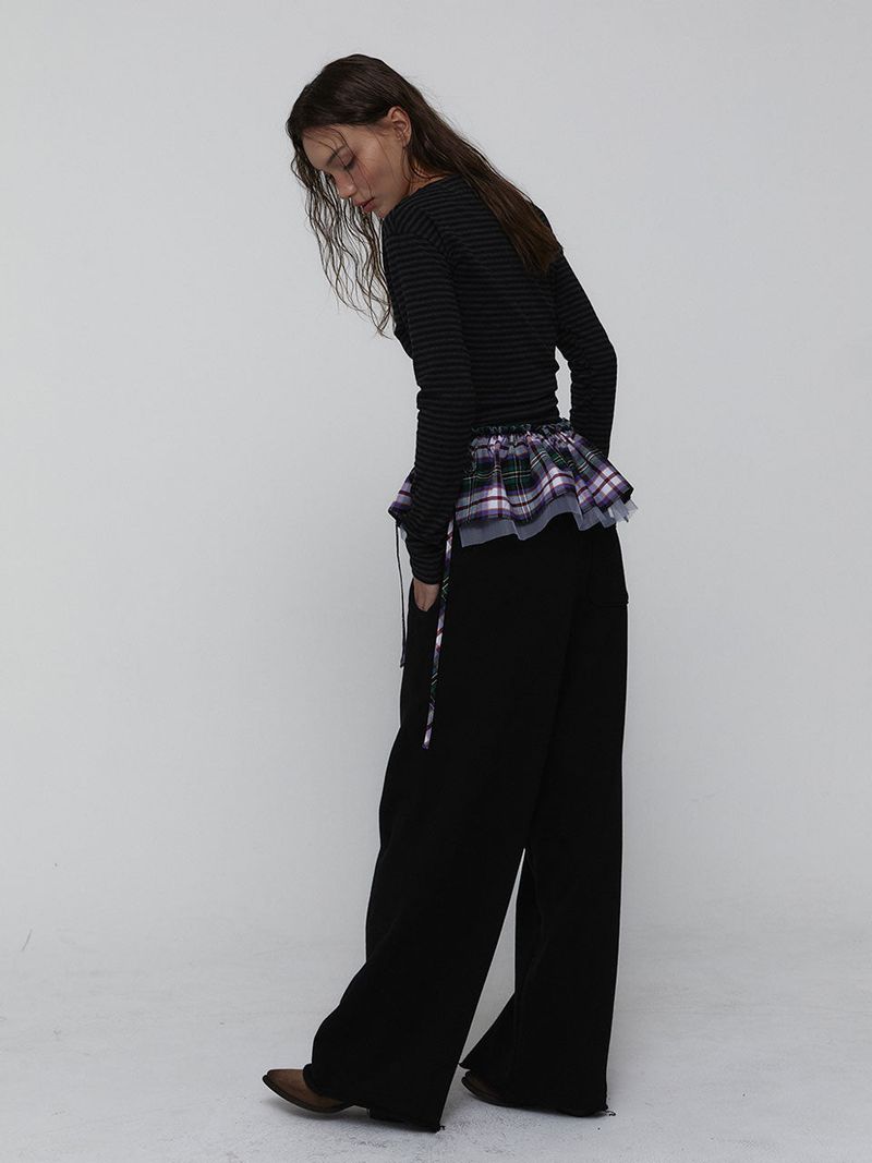 Pigment Cotton Pants_Black