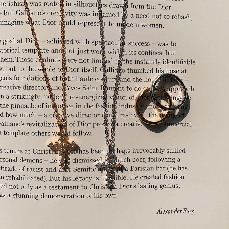 just LoveR.(ジャストラバー)の「Gaia Cubic Cross Necklace(Accessories)」