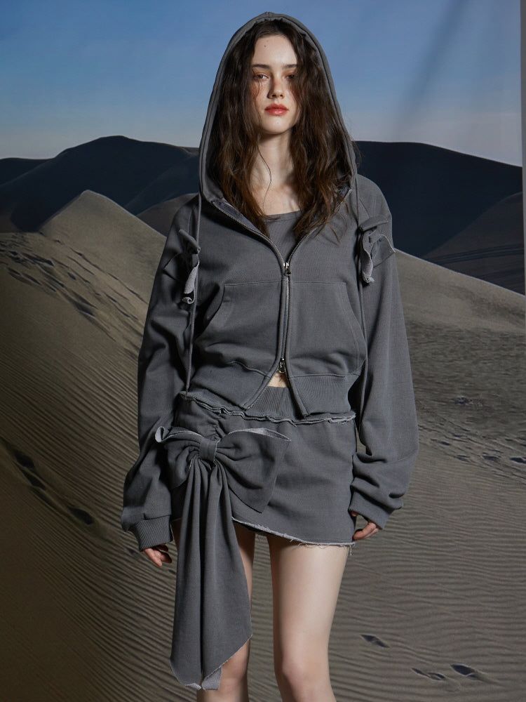 GATELESS（ゲートレス）の「RIBBON POP HOODIE（Tops）」
