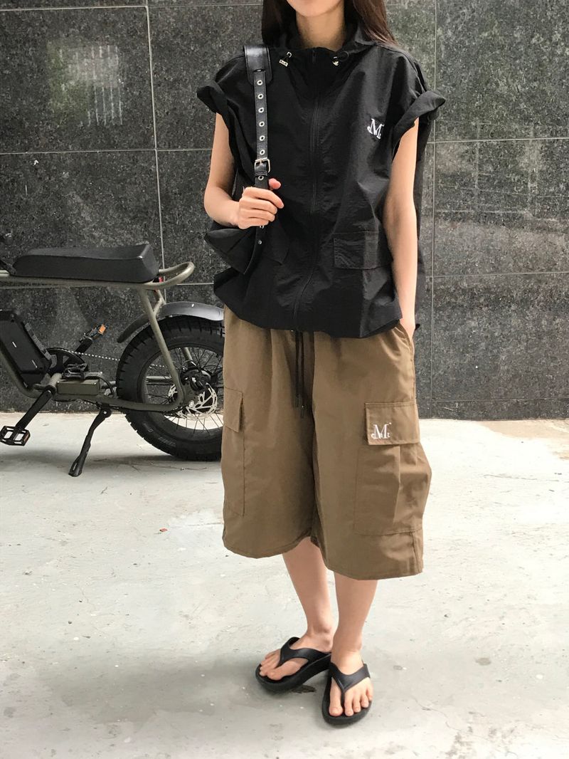 LAUREL POLY BERMUDA HALF PANTS (4color)