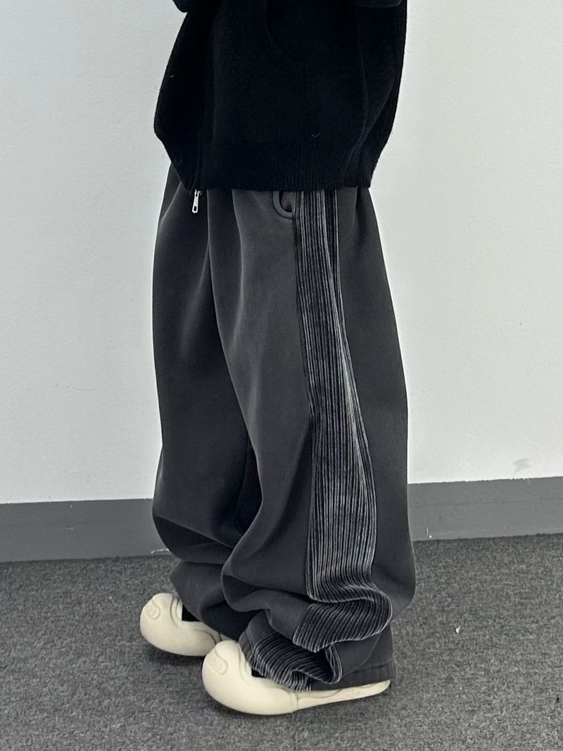corduroy line fleece sweatpants