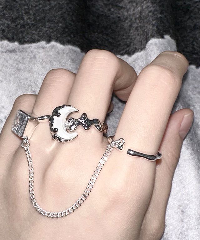 White Moon Ring