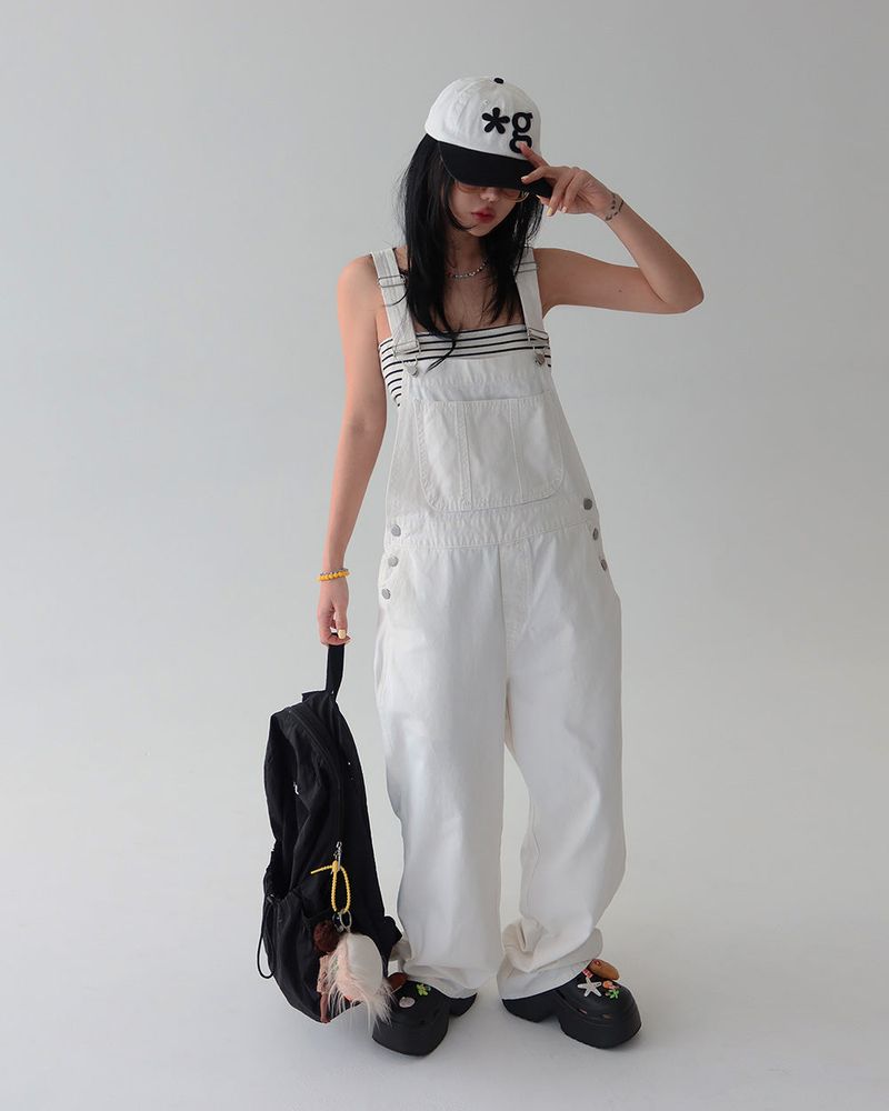 Basic cotton overalls overalls