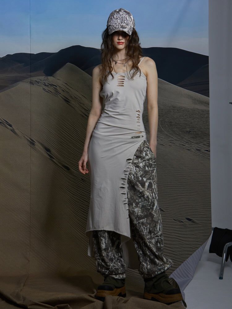 GATELESS（ゲートレス）の「SLIT LONG ONEPIECE（Dresses）」