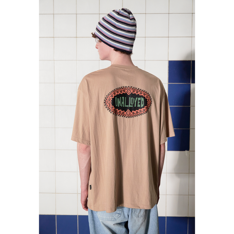 LOGO STRIPE BEANIE / NAVY