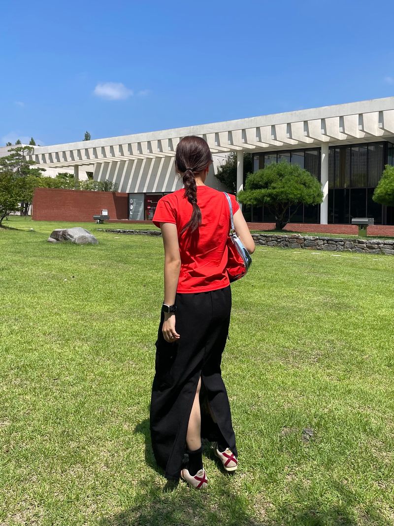 Cargo banding long skirt