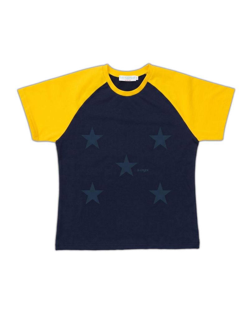 SAYSAYSAY（セイセイセイ）の「ポッピングスタースラグランTシャツ（トップス）」