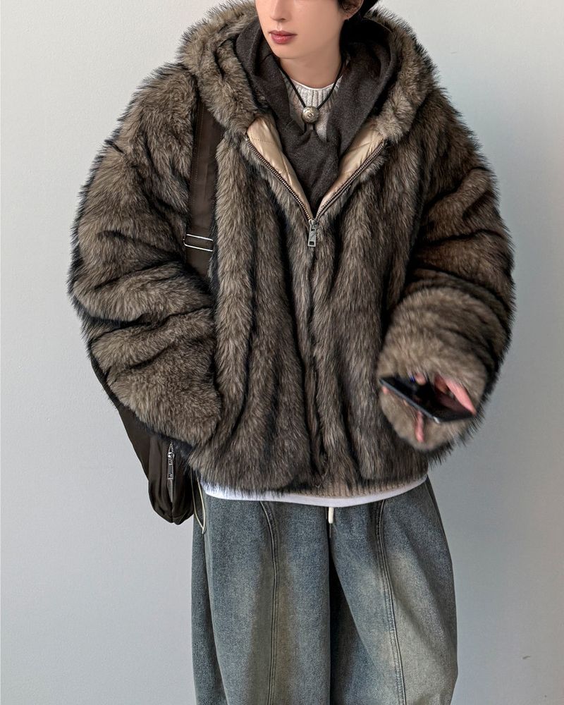 Balian Wolf Fur Jacket