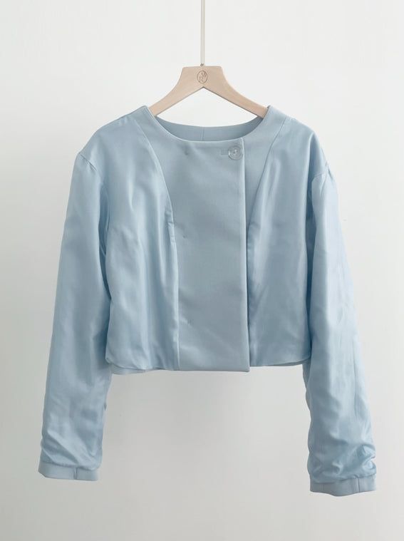 Siken Double Crop Jacket Flare Skirt Set