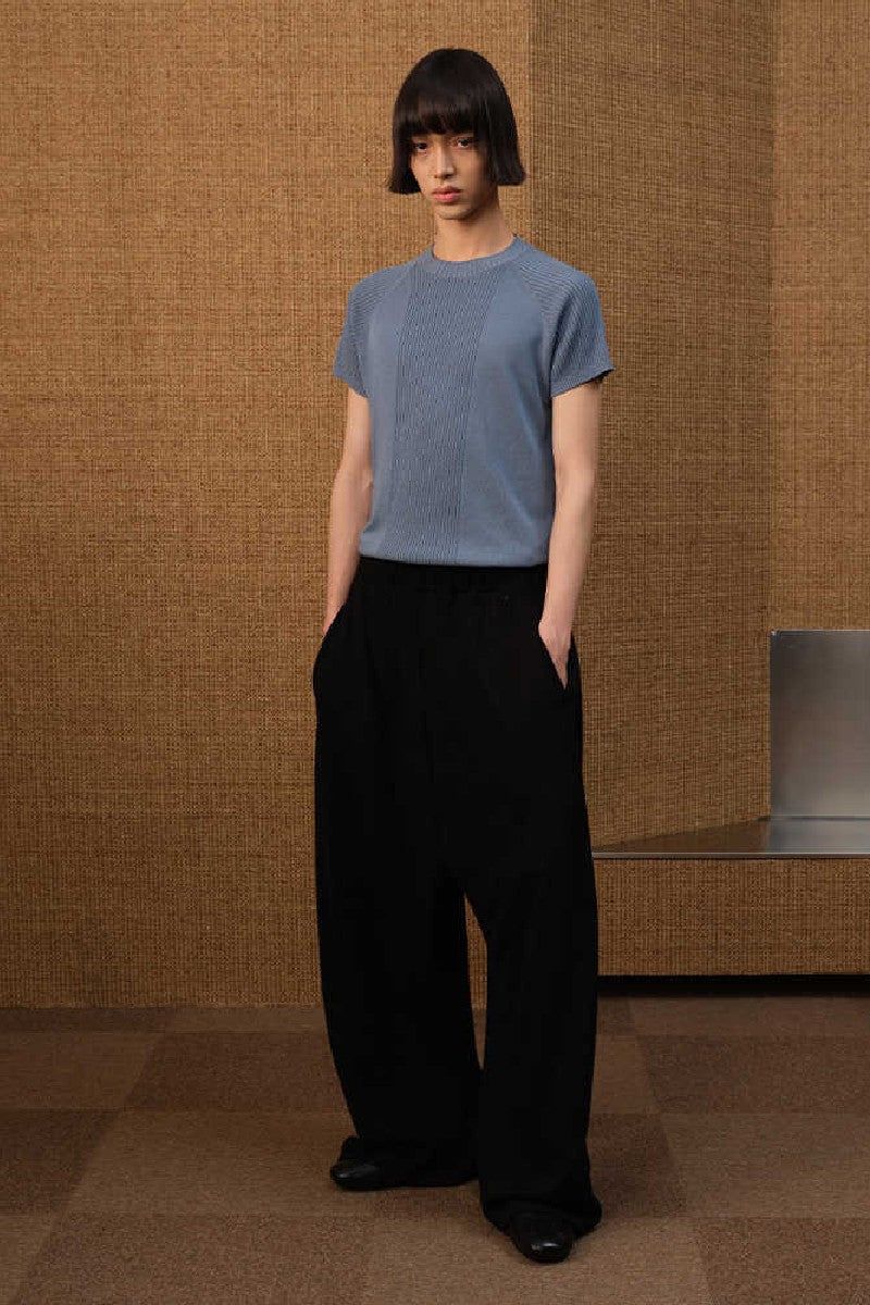 Drop Crotch Knit Trousers