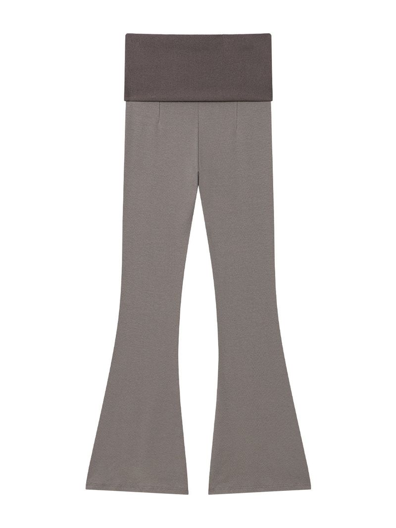 SLIM BANDING BOOTCUT PANTS(MOCHA GREY)