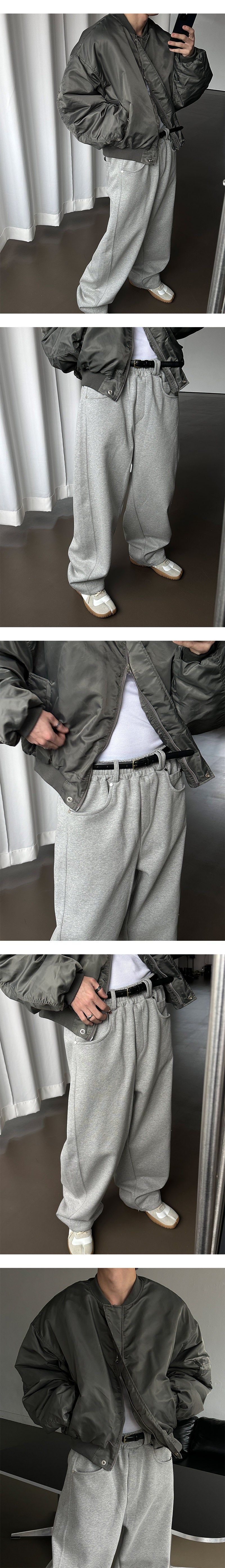  [S/S] Crop ma-1 jumper(2color)