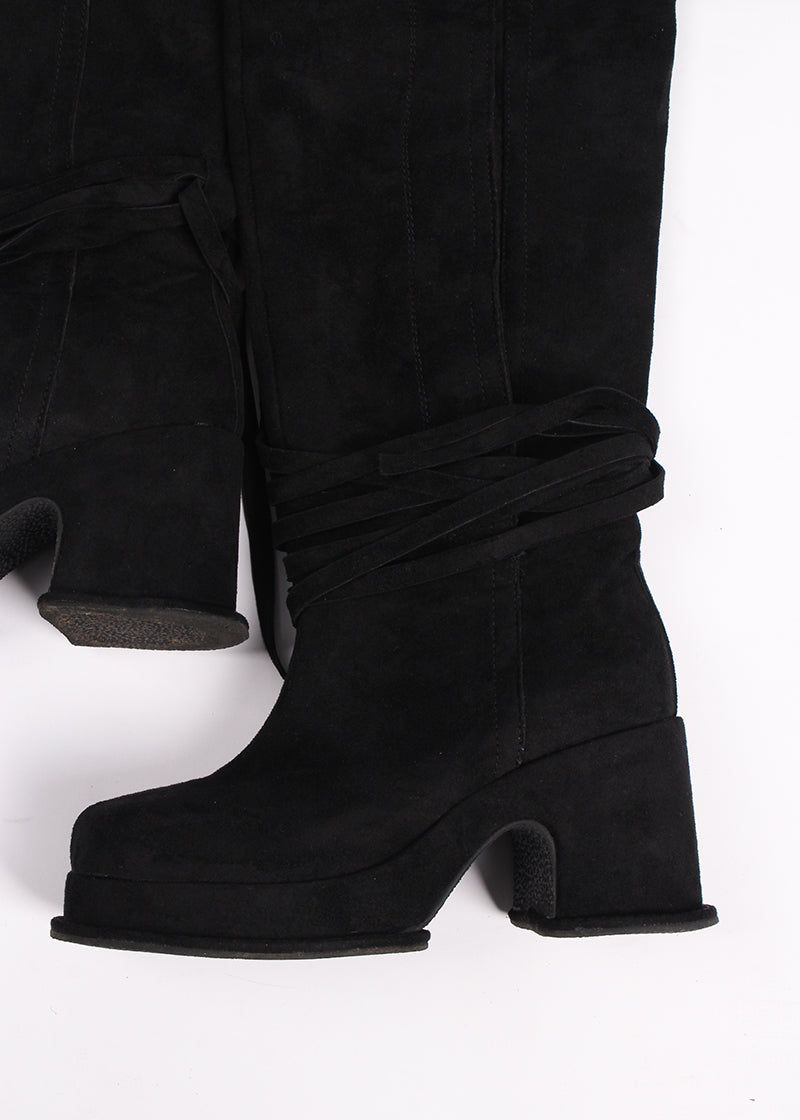 BUCKLE THIGH HIGH BOOTS
